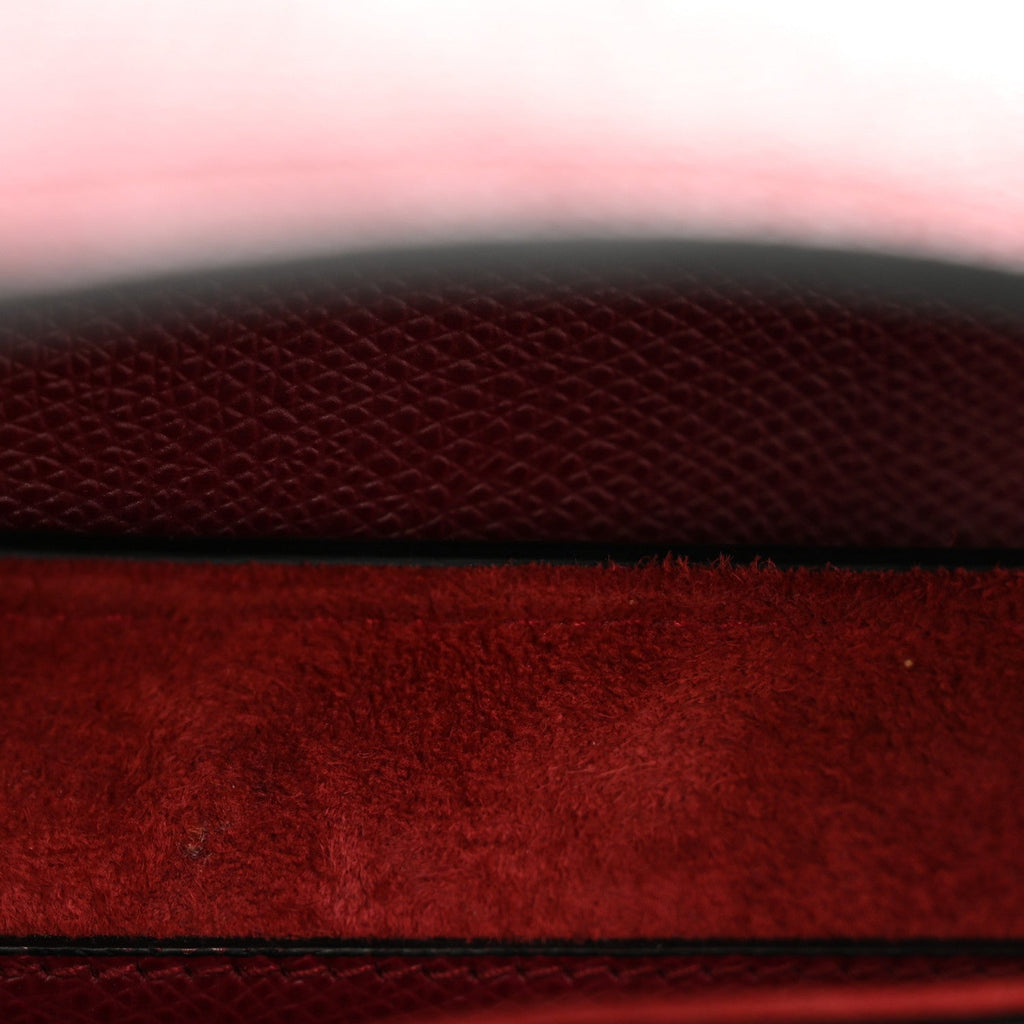 Christian Dior Grained Calfskin Saddle Bag Red