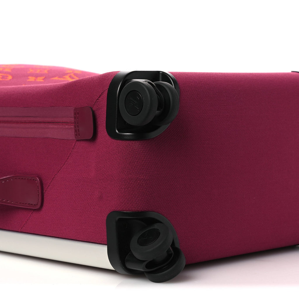 Louis Vuitton Knit Monogram Horizon Soft 55 Suitcase Fuchsia
