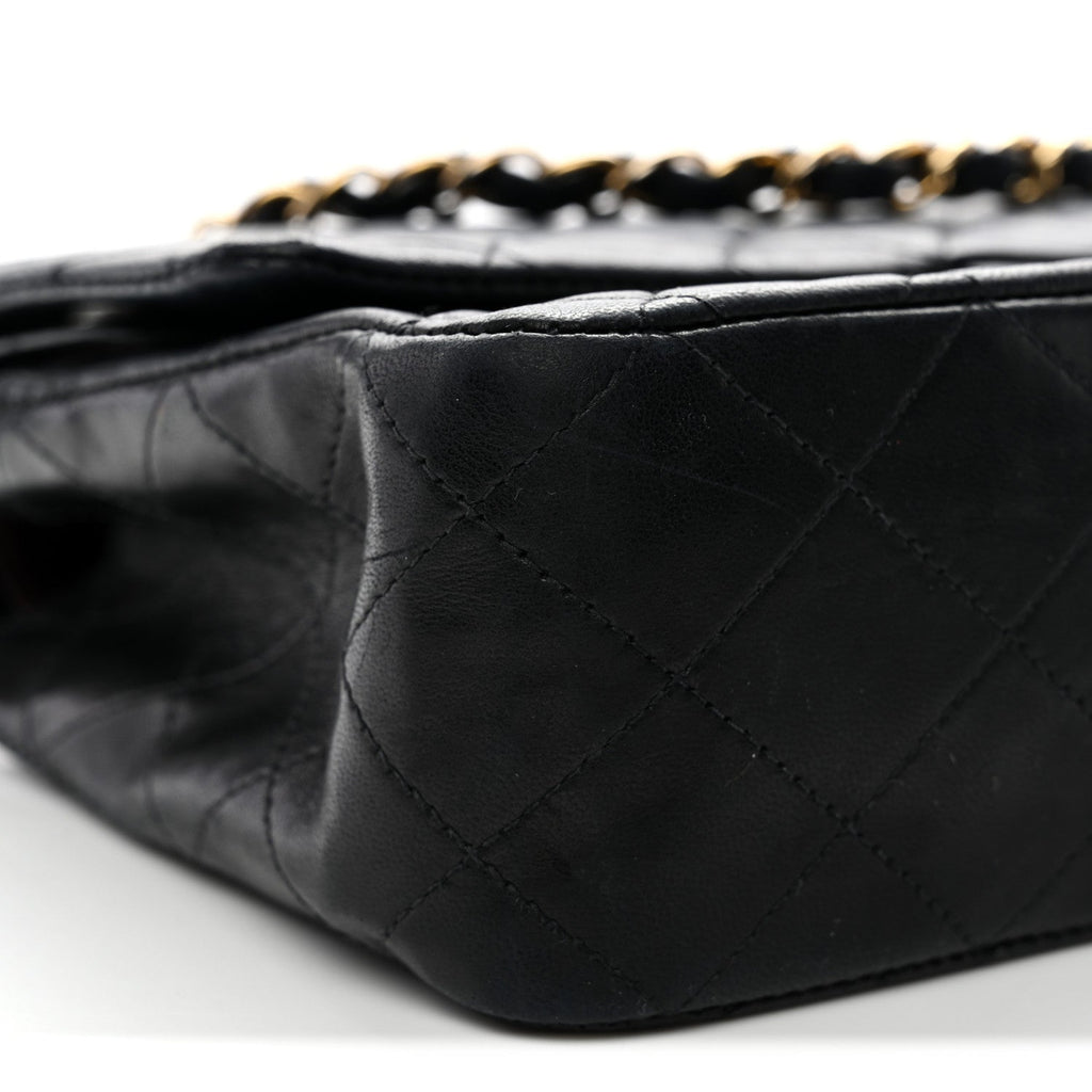 Chanel Lambskin Quilted Small Double Flap Black
