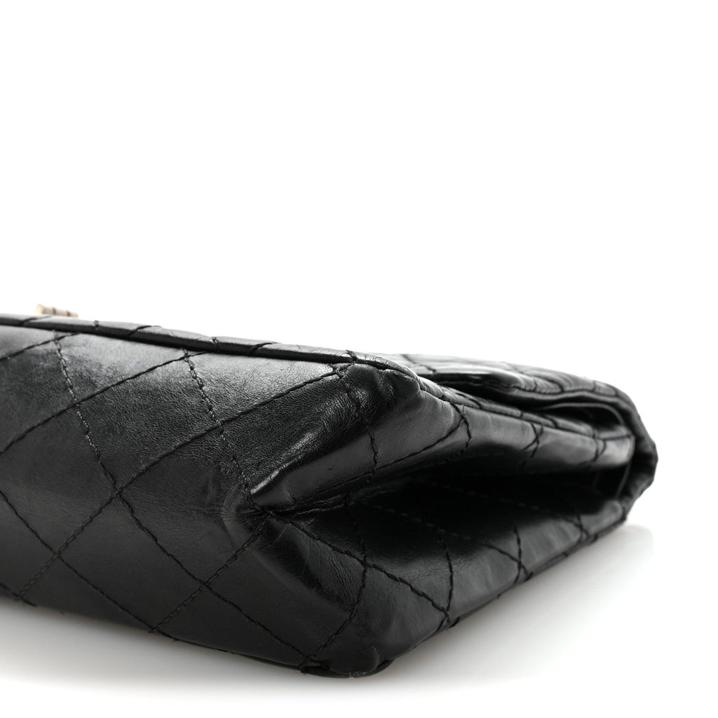 Chanel Aged Calfskin Quilted 2.55 Reissue 226 Flap Black