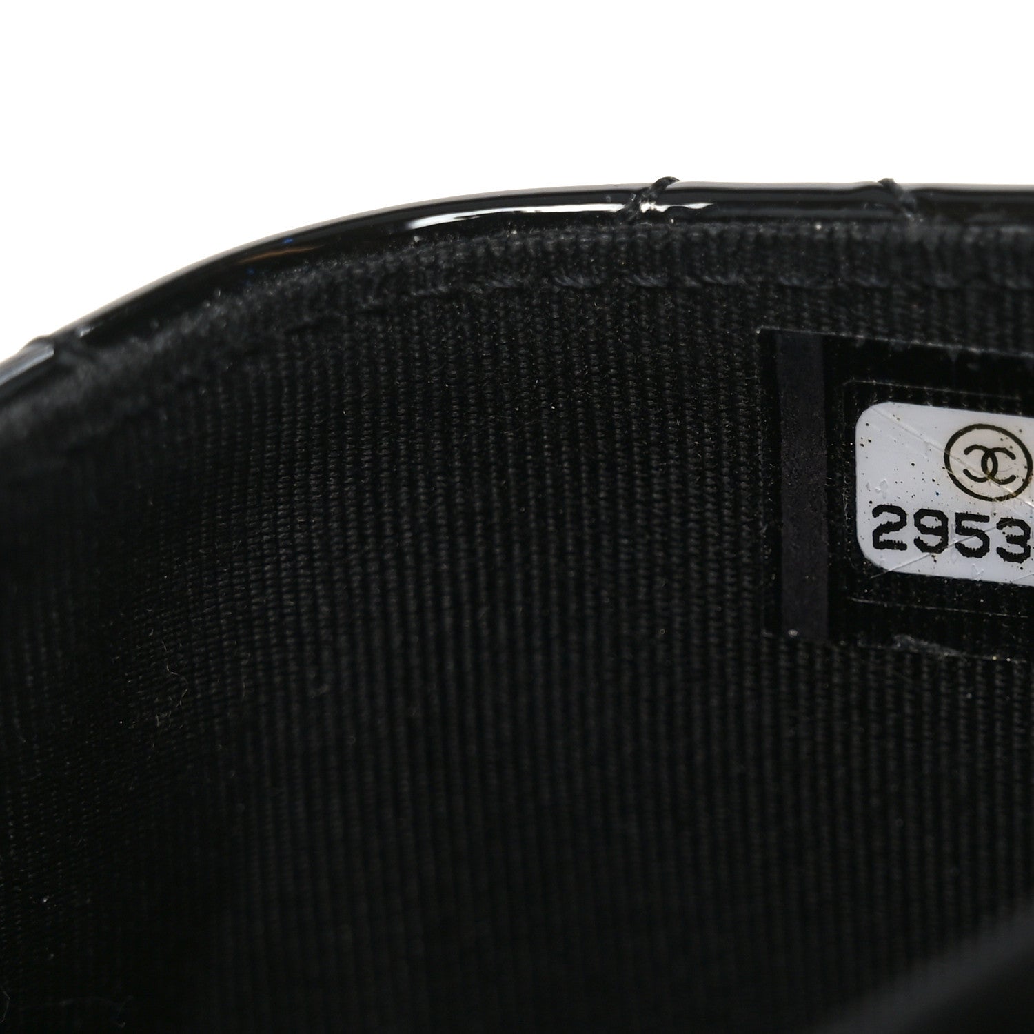 Patent Quilted Reissue Flap Card Holder Wallet So Black