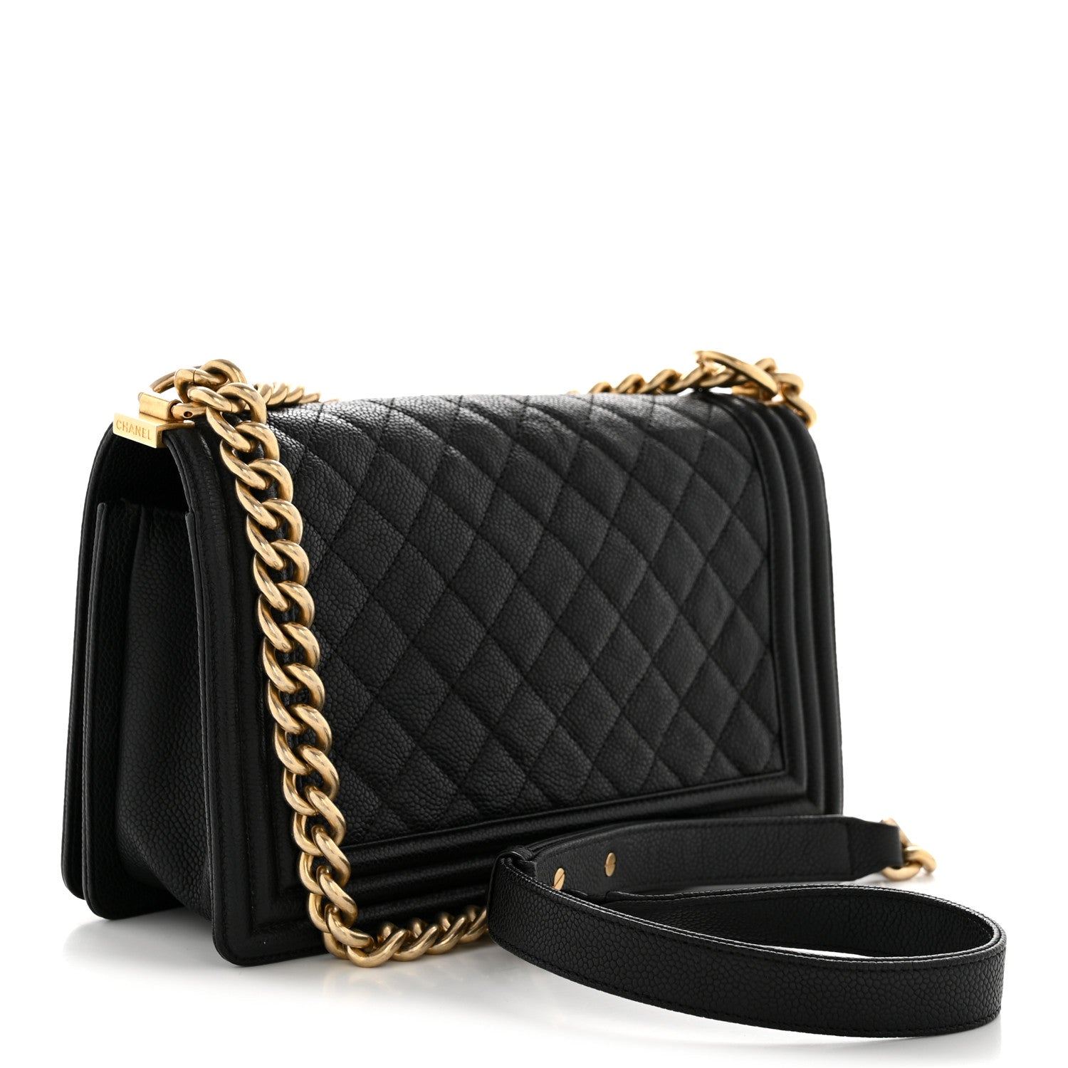 Chanel Caviar Quilted Medium Boy Flap Black