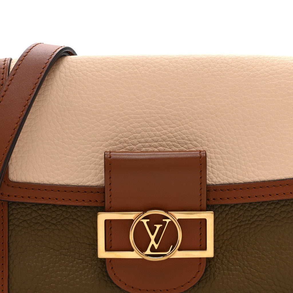 Louis Vuitton Taurillon Mini Dauphine Creme Kombe