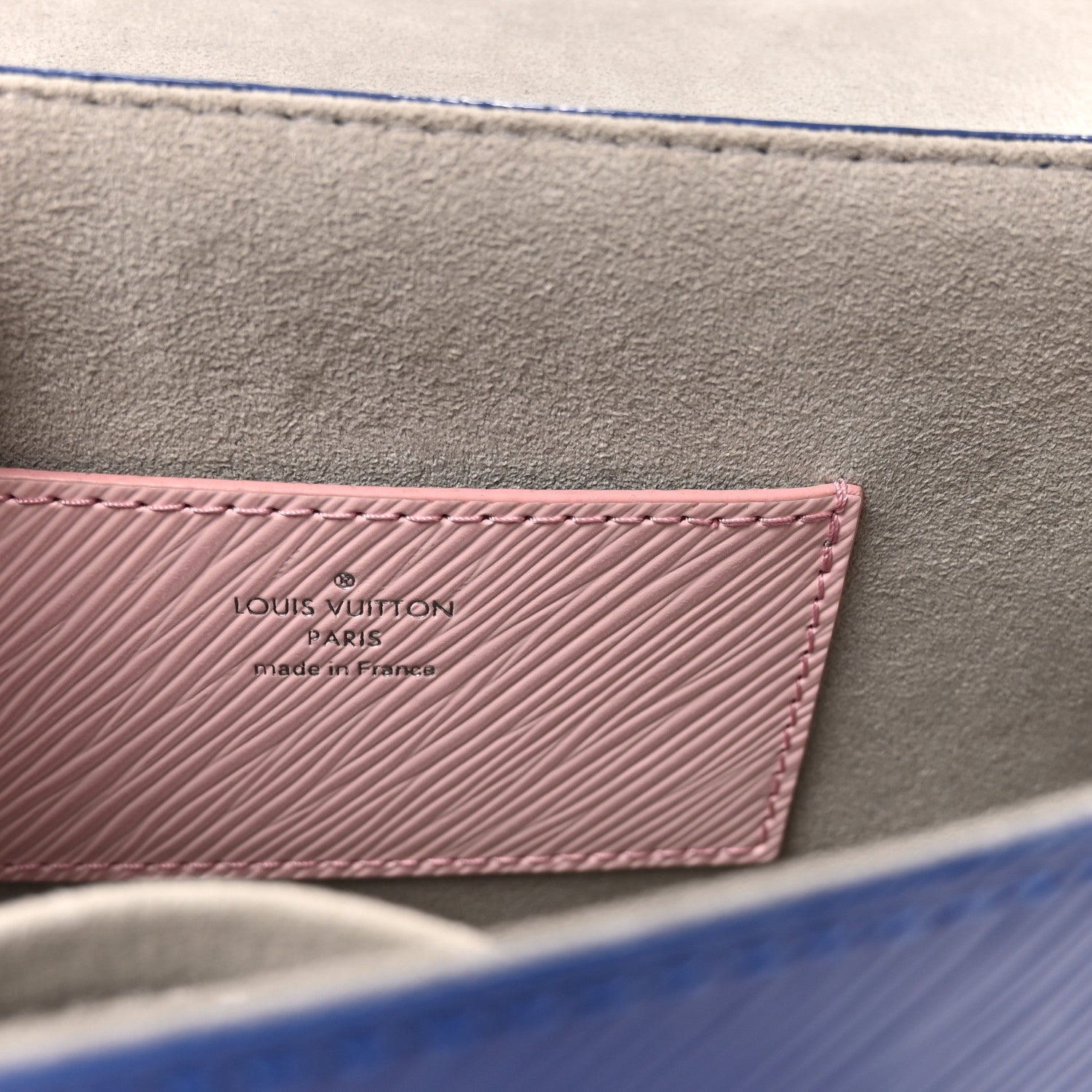 Louis Vuitton Epi Twist Shoulder Bag MM Pink Blue