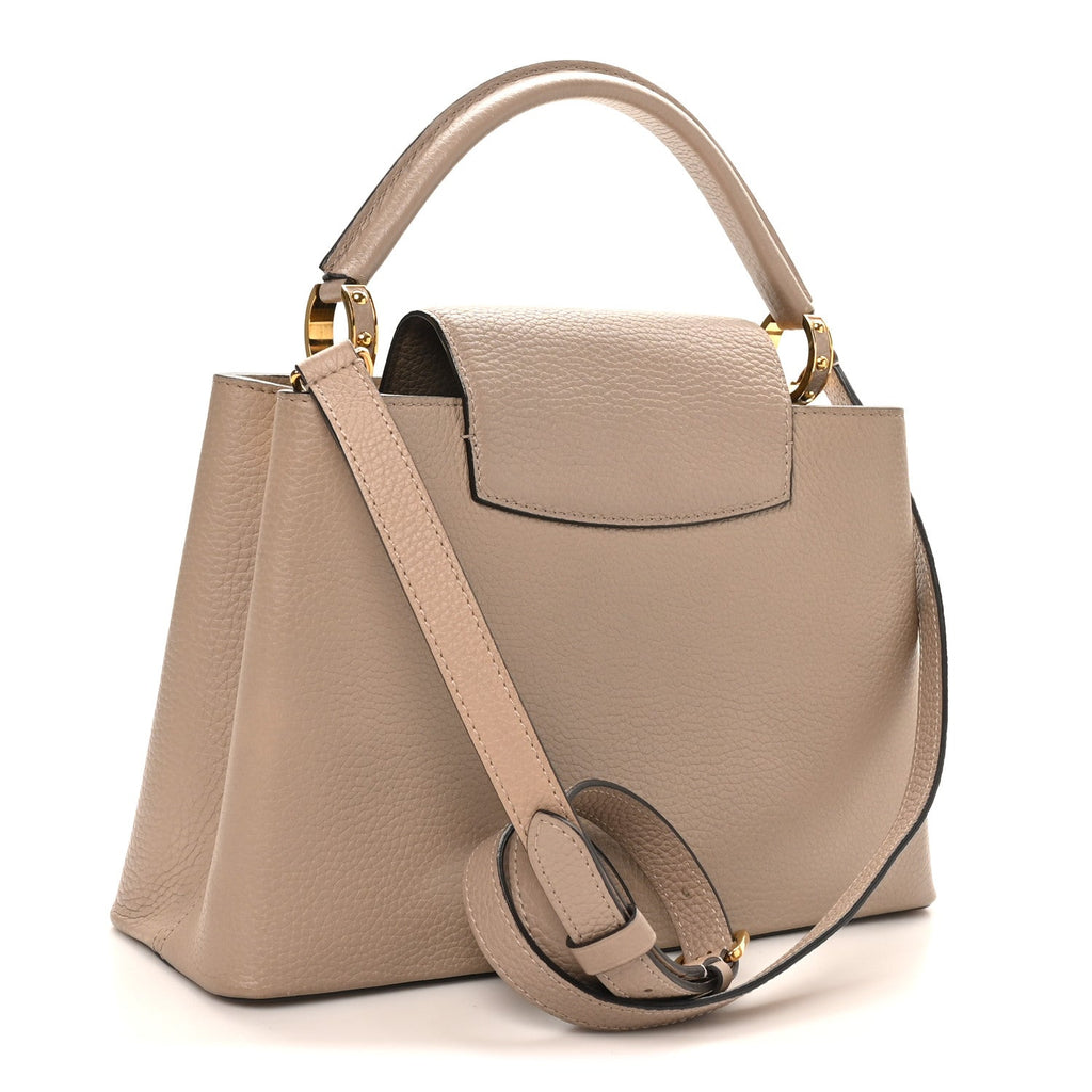 Louis Vuitton Taurillon Capucines PM Galet