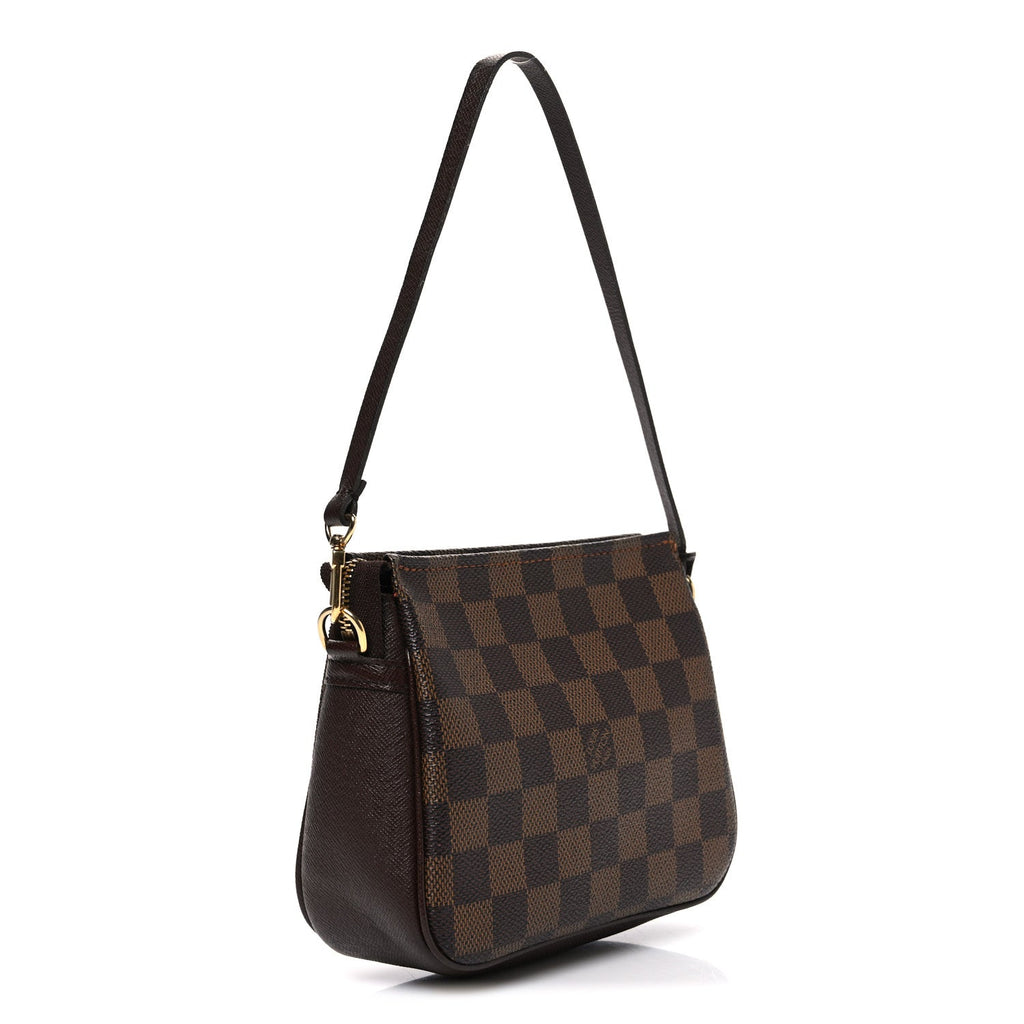 Louis Vuitton Damier Ebene Trousse Make Up Bag Pochette