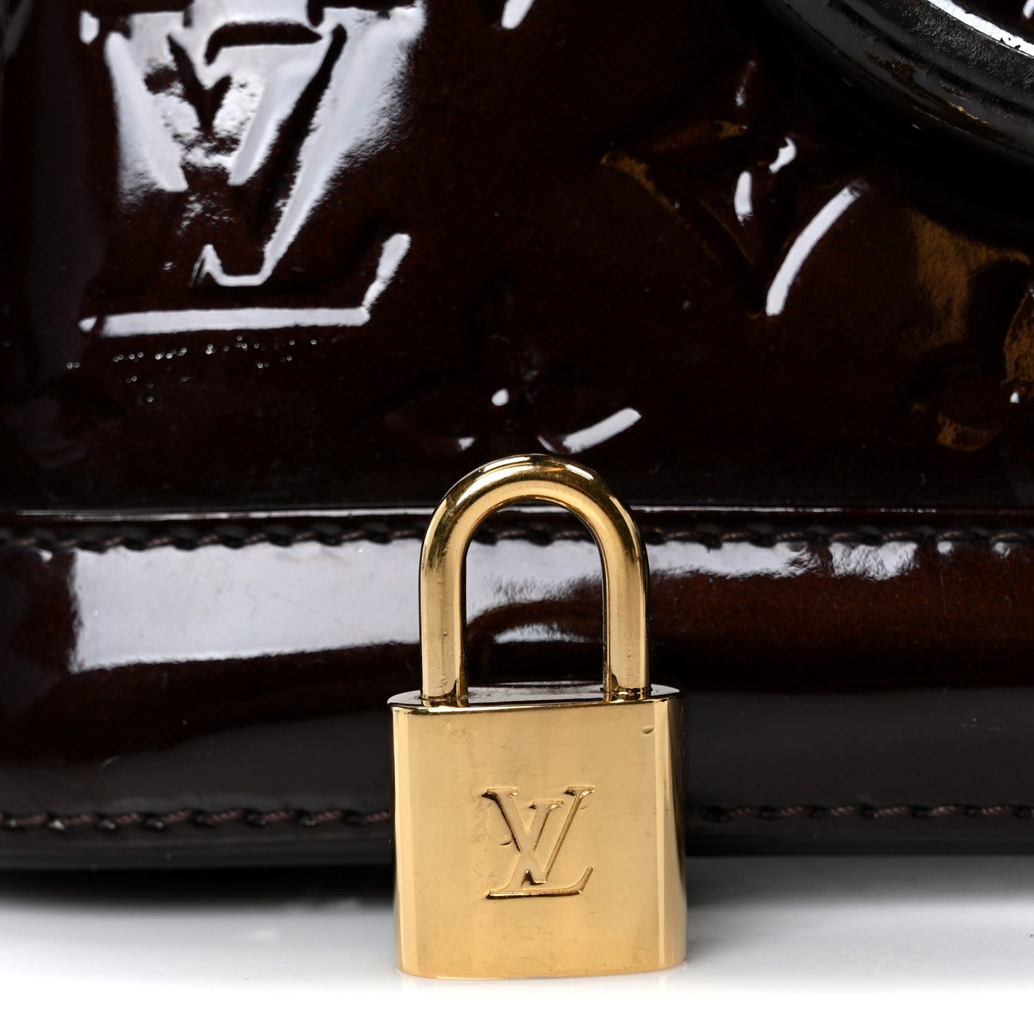 Louis Vuitton Vernis Alma BB Amarante