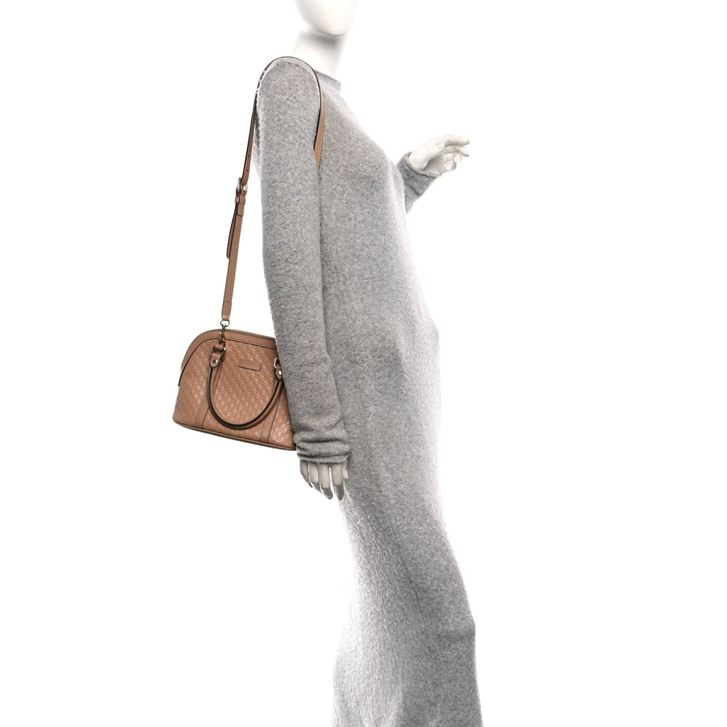 Gucci Soft Microguccissima Mini Dome Bag Camelia