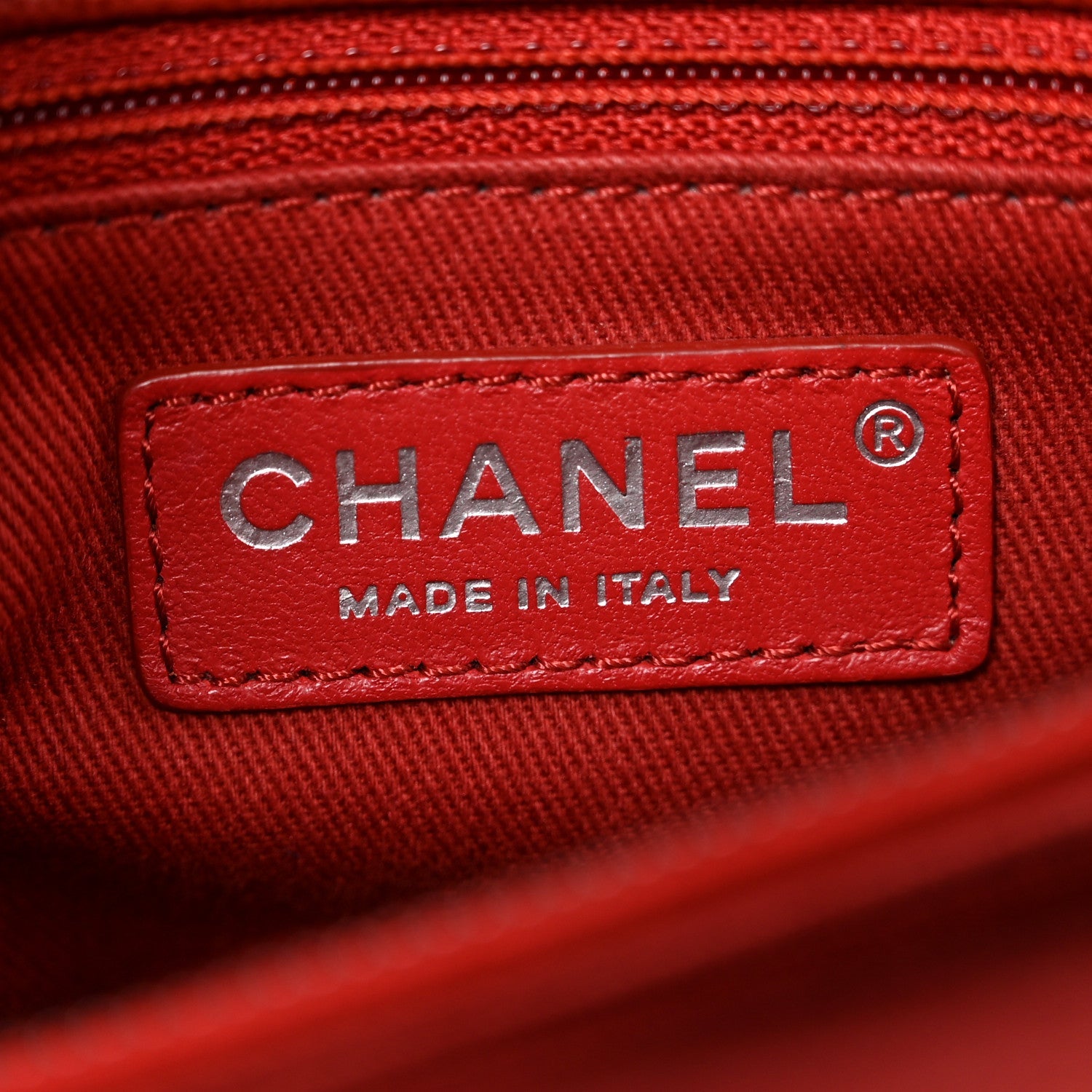 Chanel Caviar Quilted Medium Coco Handle Flap Red