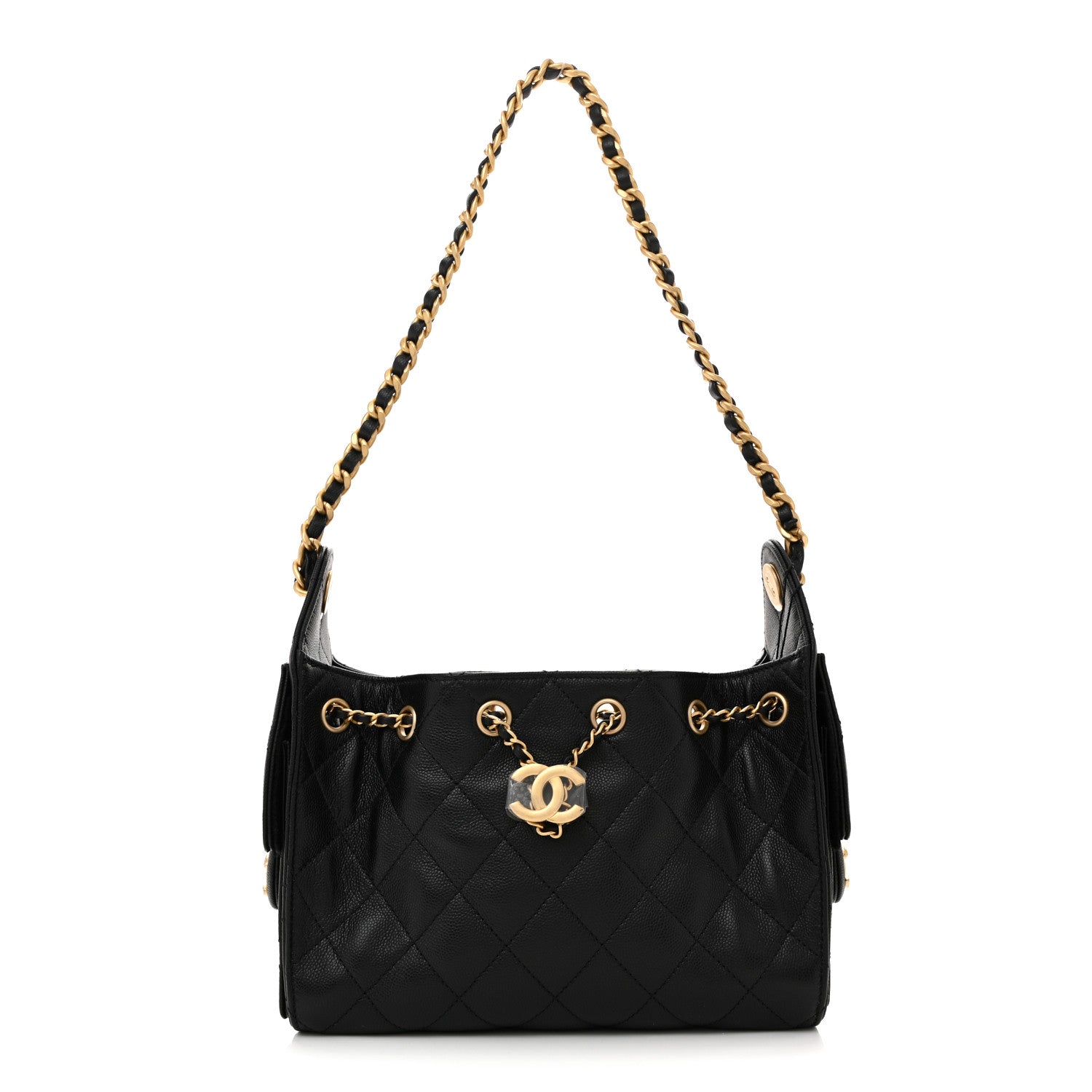 Chanel Caviar Quilted Mini Chanel 25 Handbag Black