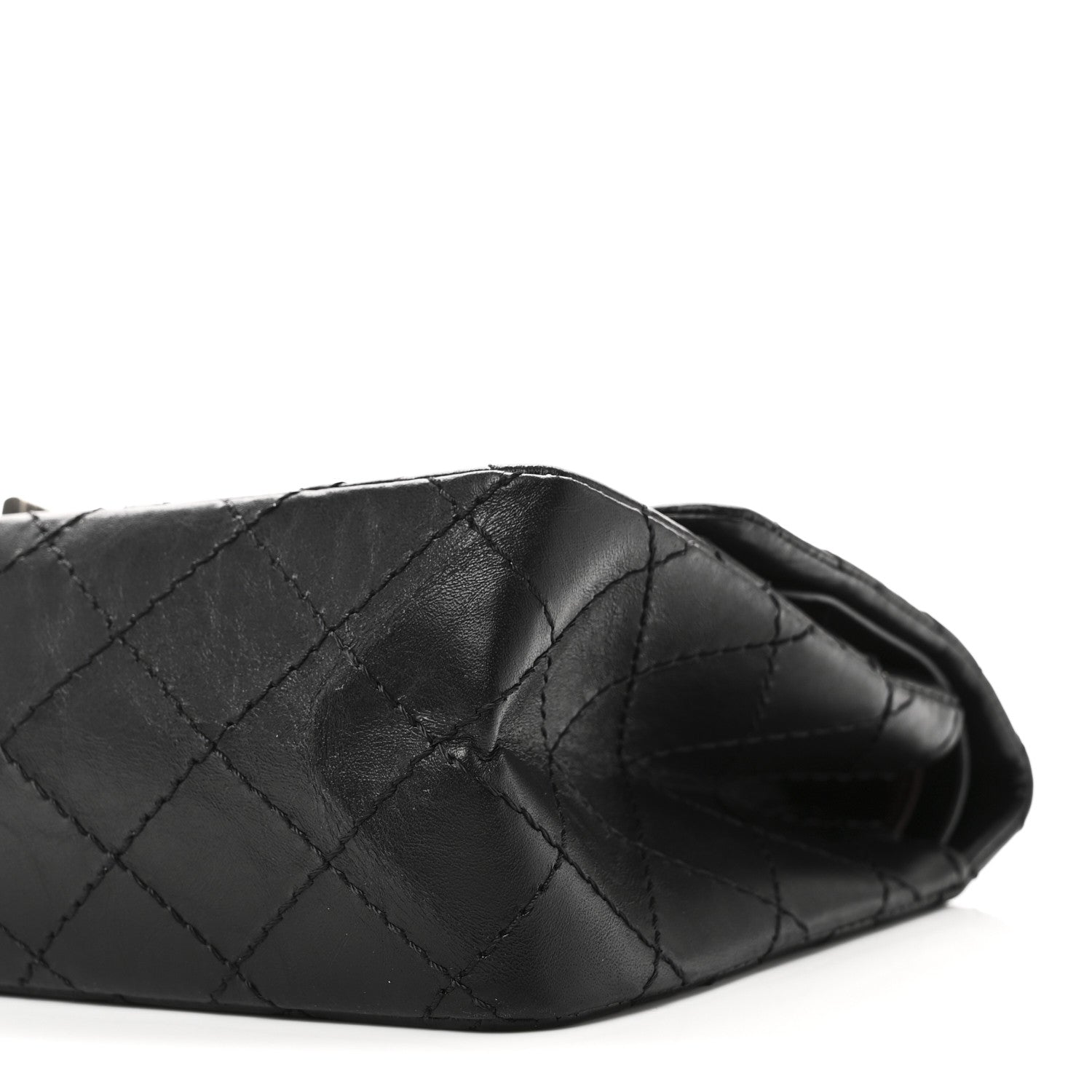 Chanel Aged Calfskin Quilted 2.55 Reissue 225 Flap Black