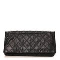 Chanel Calfskin Stitched Thin City Clutch Black