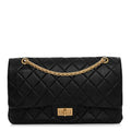 Chanel Aged Calfskin Quilted 2.55 Reissue 227 Flap Black