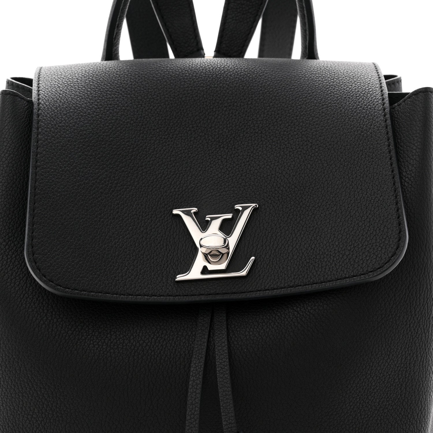 Louis Vuitton Calfskin Lockme Backpack Black