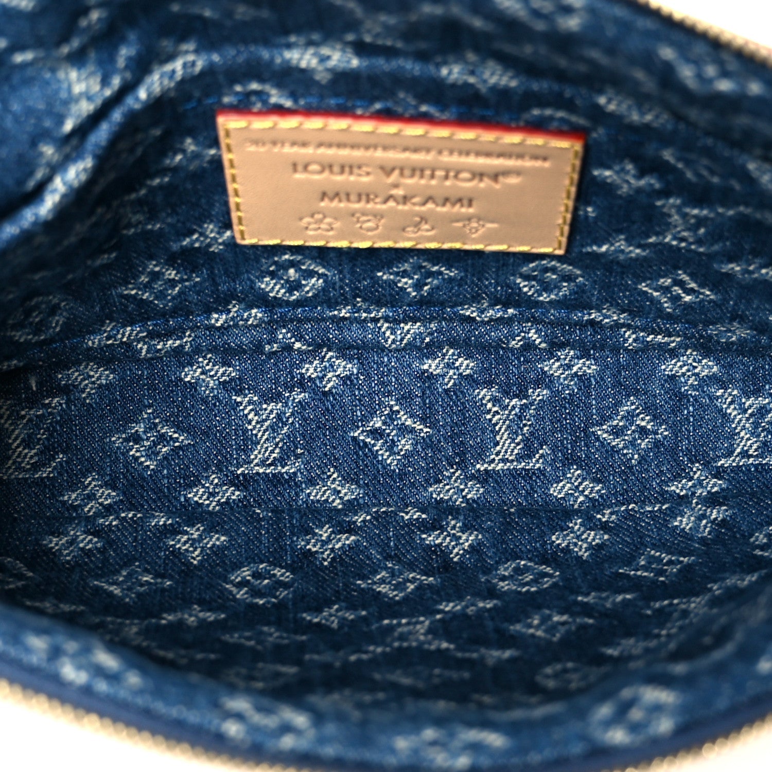 Louis Vuitton LV X TM Monogram Denim Cerises Pochette Accessories Blue