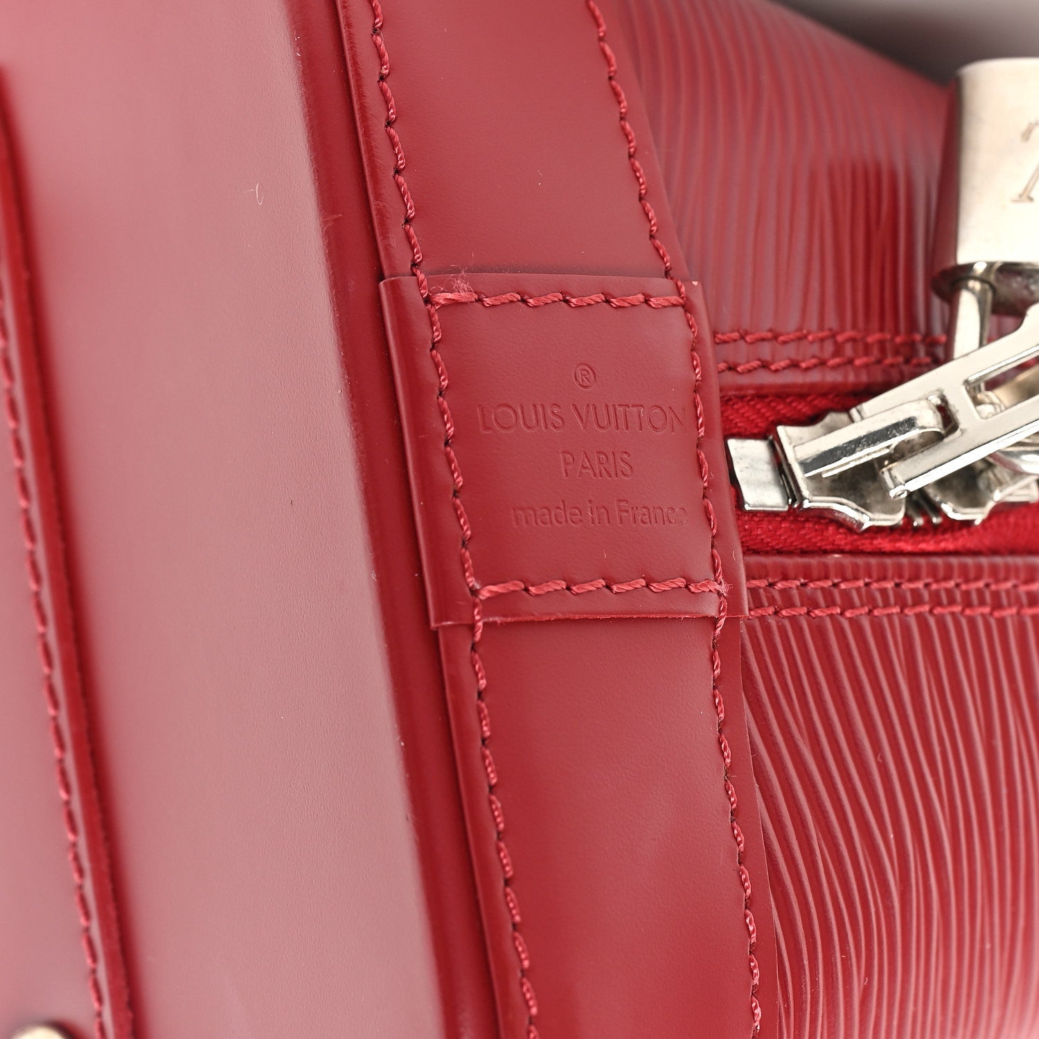 Louis Vuitton Epi Alma PM Castillan Red