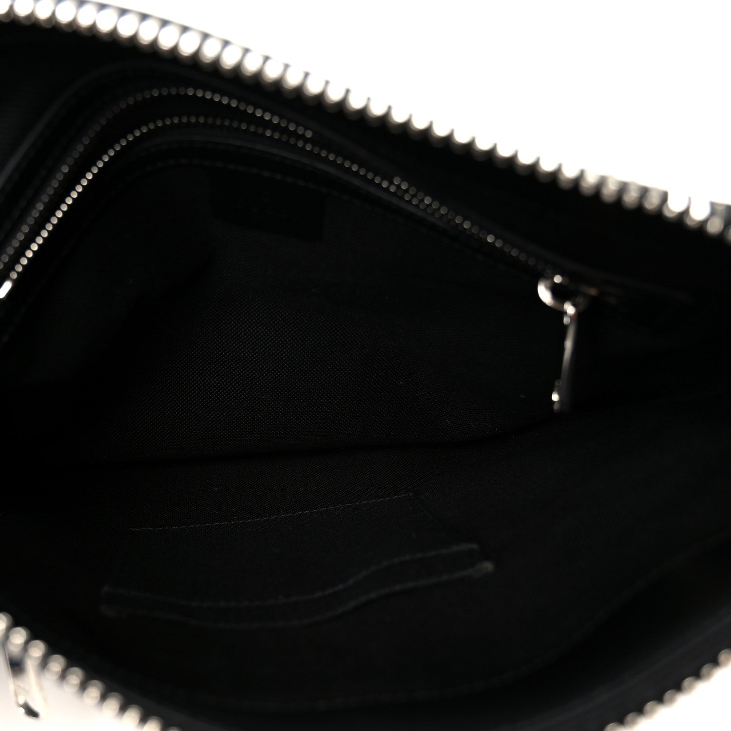 Gucci GG Supreme Monogram Appia Calfskin Web Flat Messenger Bag Black Grey