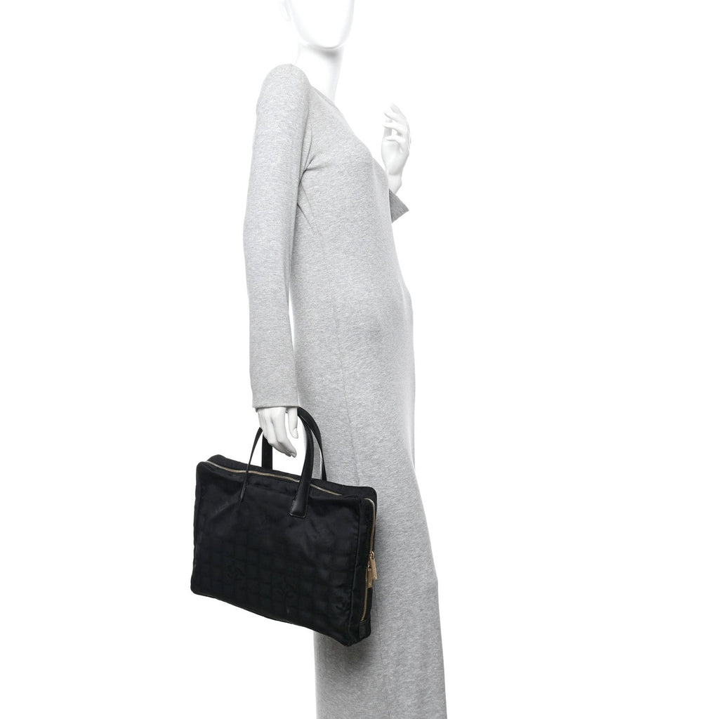 Chanel Nylon Travel Briefcase Black