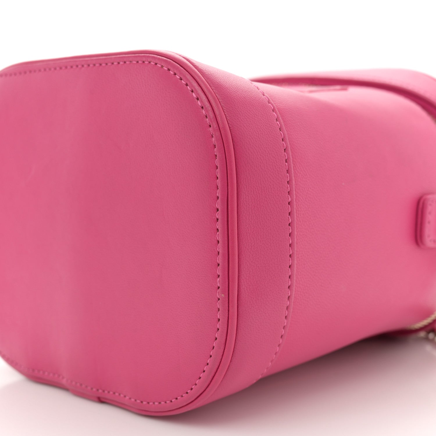 Chanel Lambskin Timeless Vanity Cosmetic Case Pink