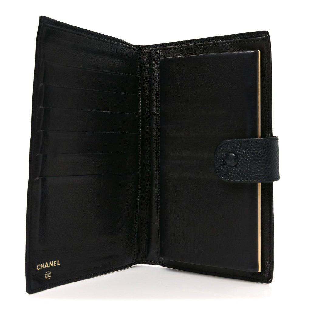 Caviar Timeless CC French Wallet Black