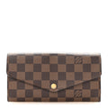 Louis Vuitton Damier Ebene Sarah Wallet NM