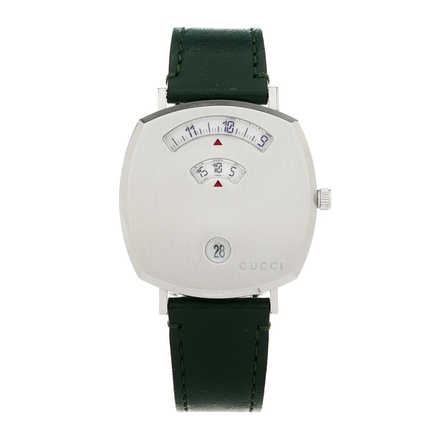 Gucci Stainless Steel Calfskin 35mm Grip Quartz Watch Green