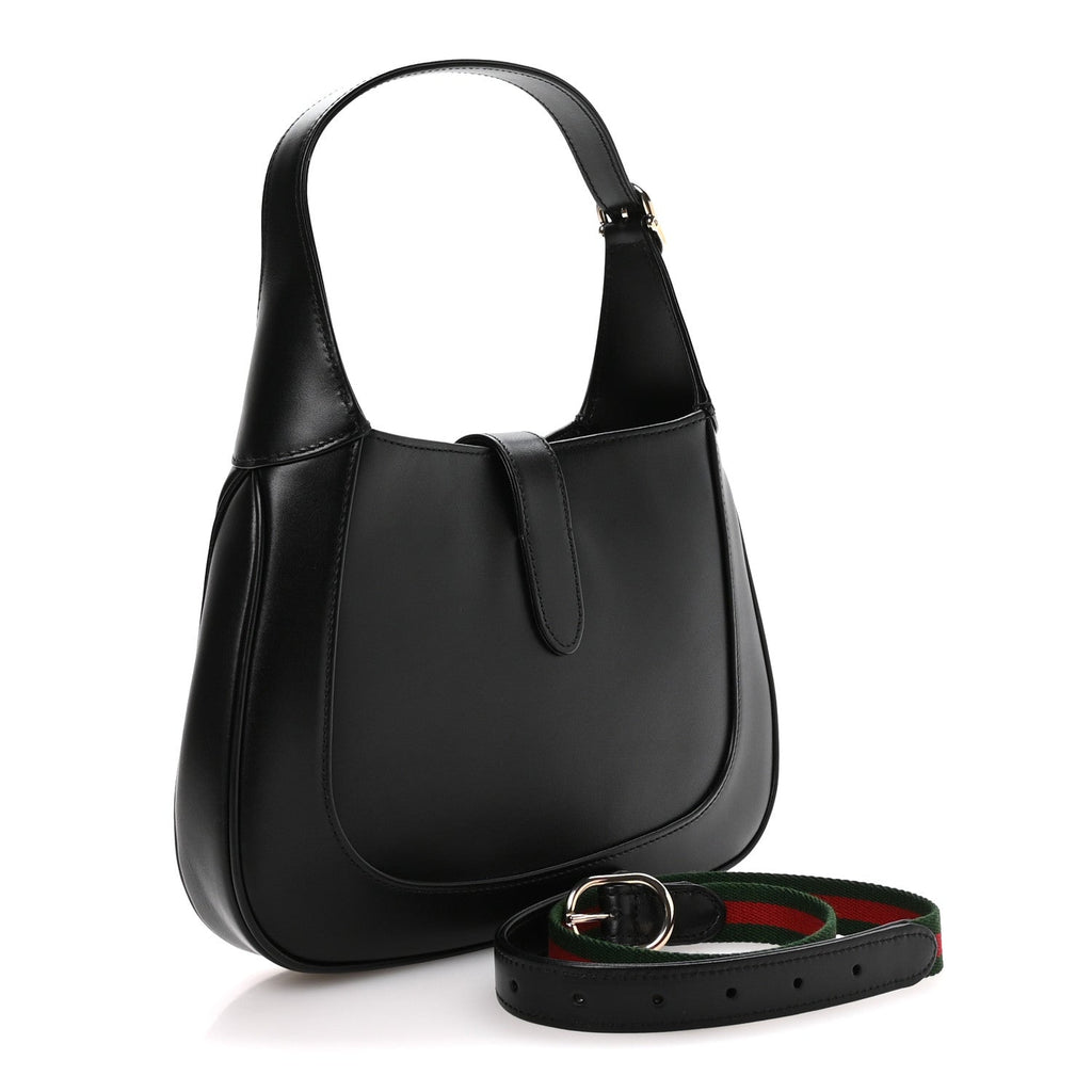 Gucci Calfskin Small Jackie Shoulder Bag Black