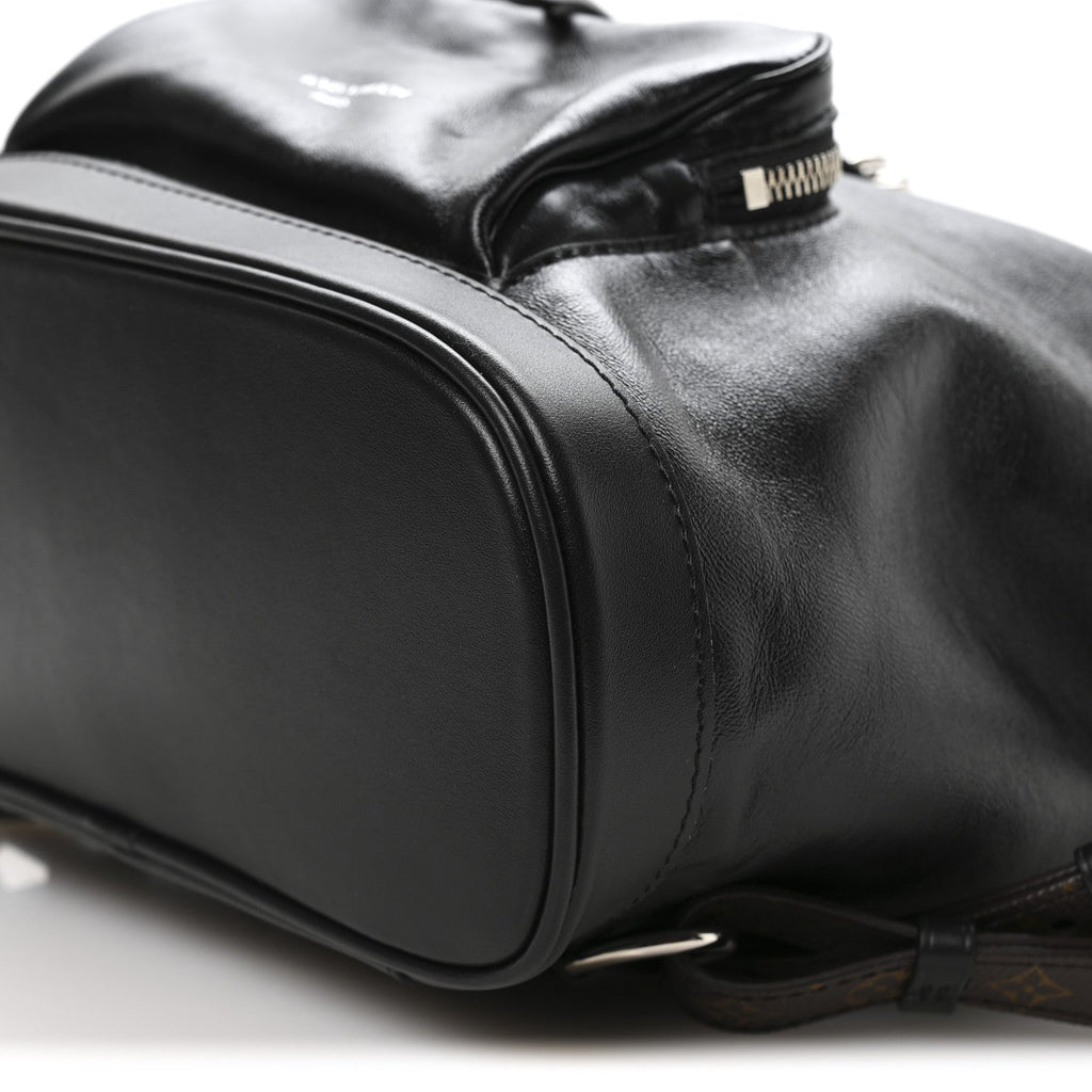 Louis Vuitton Lambskin Monogram Montsouris Vibe PM Black