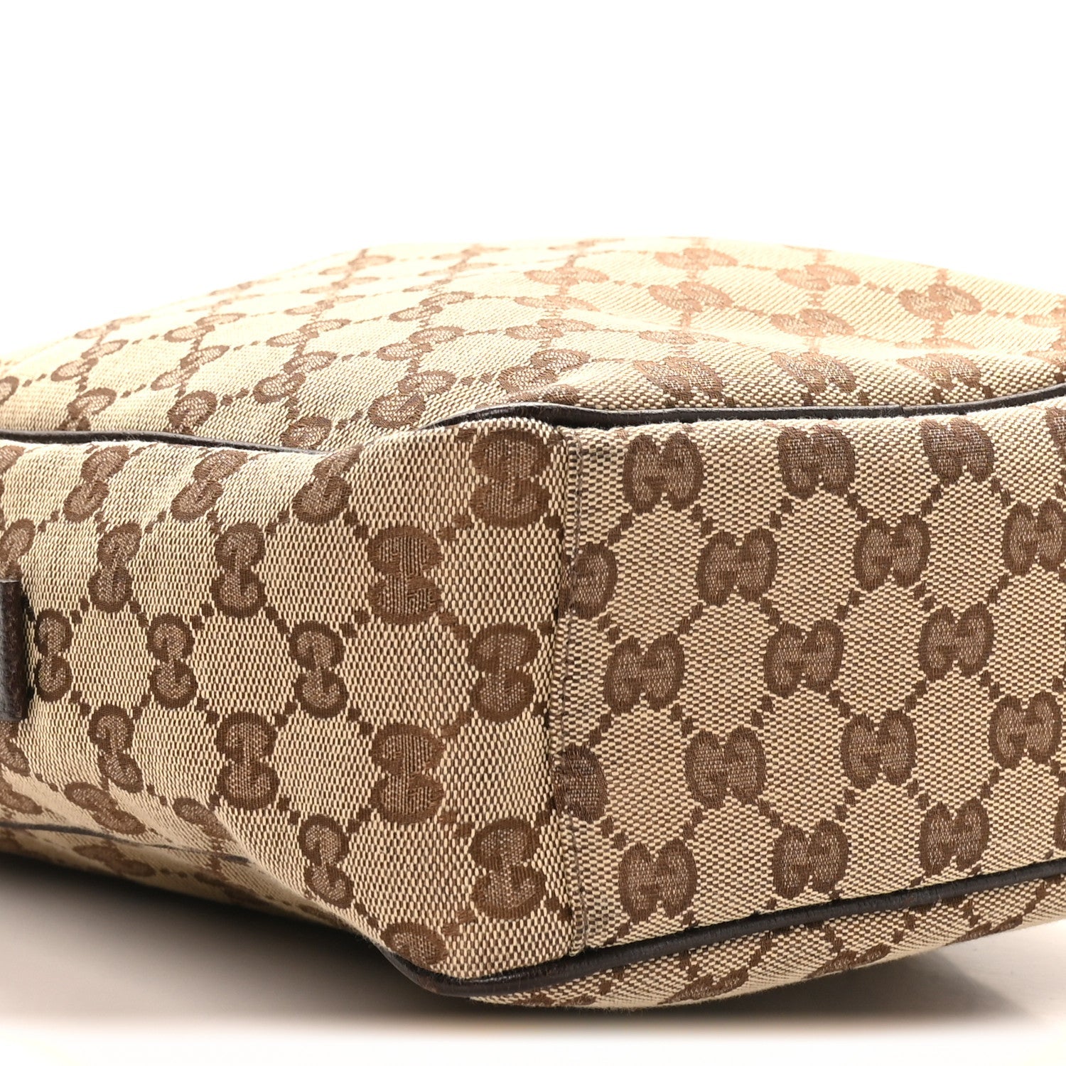 Gucci Monogram Messenger Bag Brown