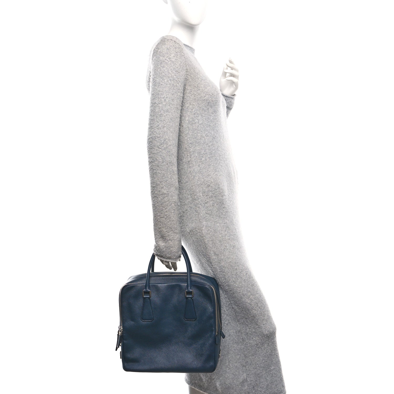 Prada Saffiano Travel Briefcase Baltico