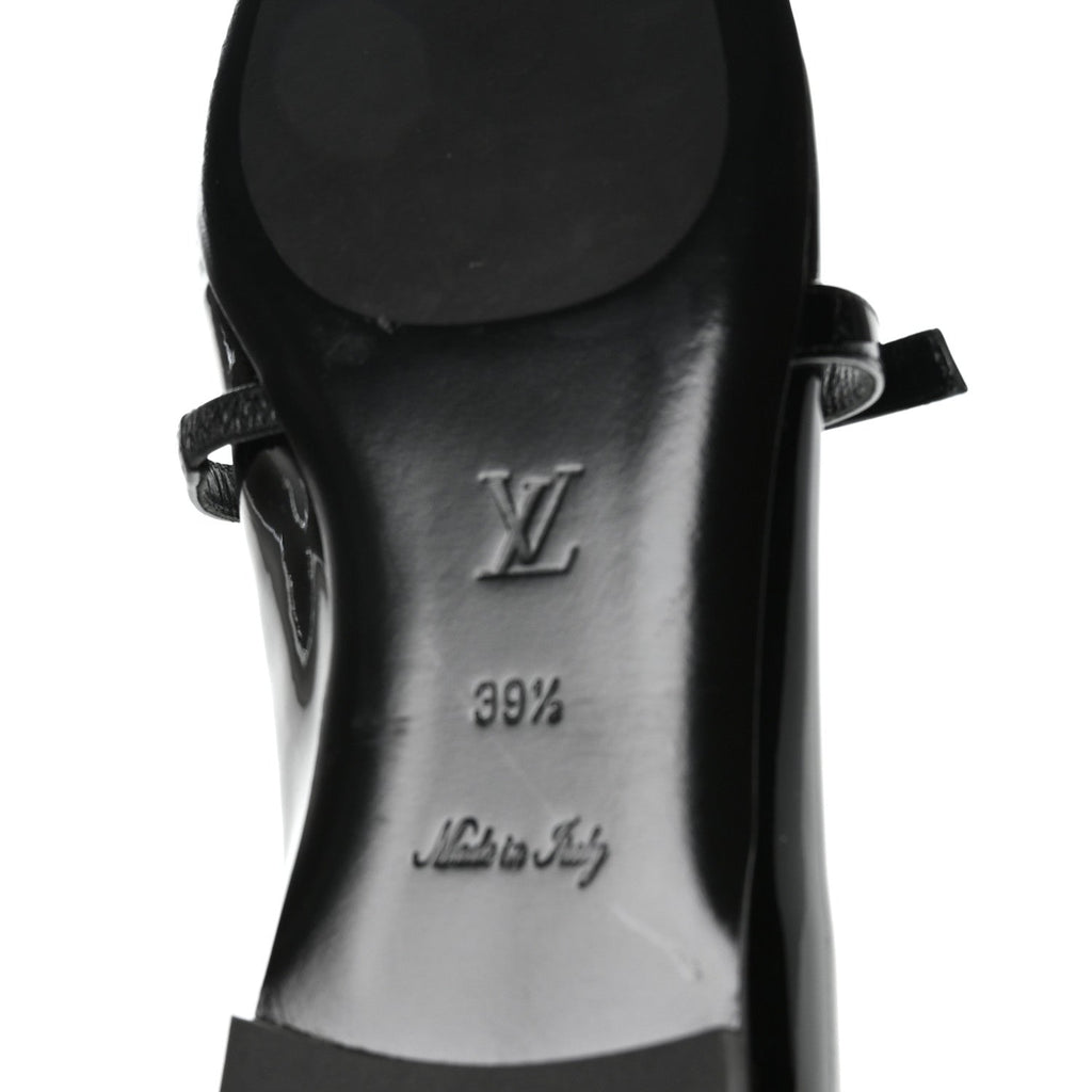 Louis Vuitton Patent Uniformes Ballet Flats 39.5 Black