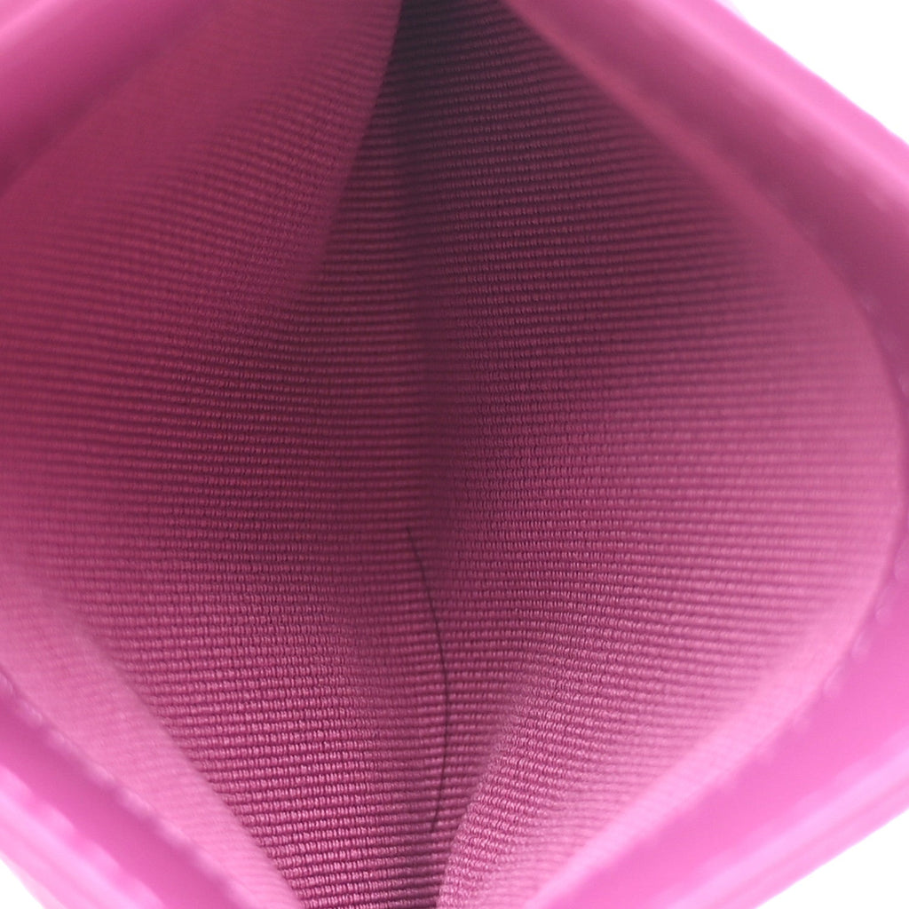 Caviar Quilted Card Holder Purple