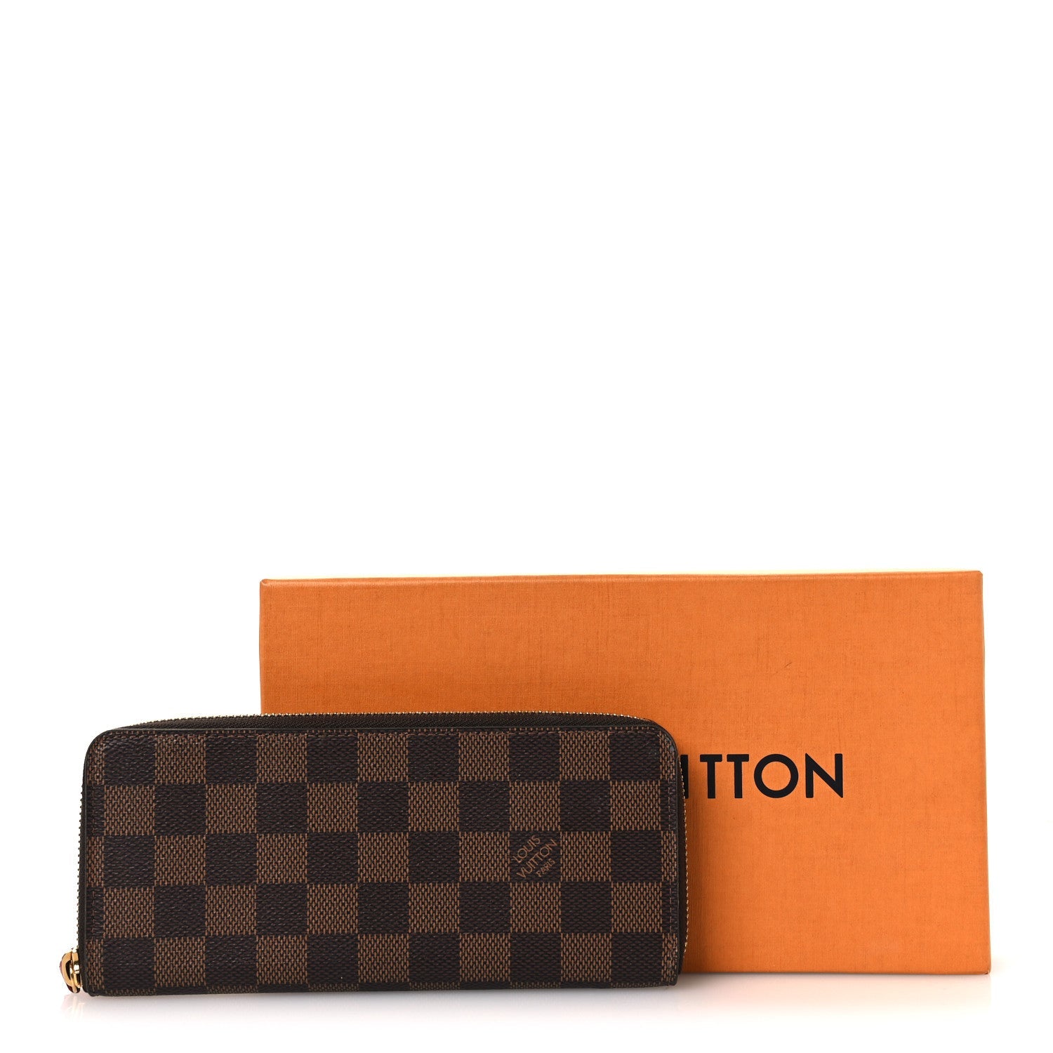 Louis Vuitton Damier Ebene Clemence Wallet Cherry