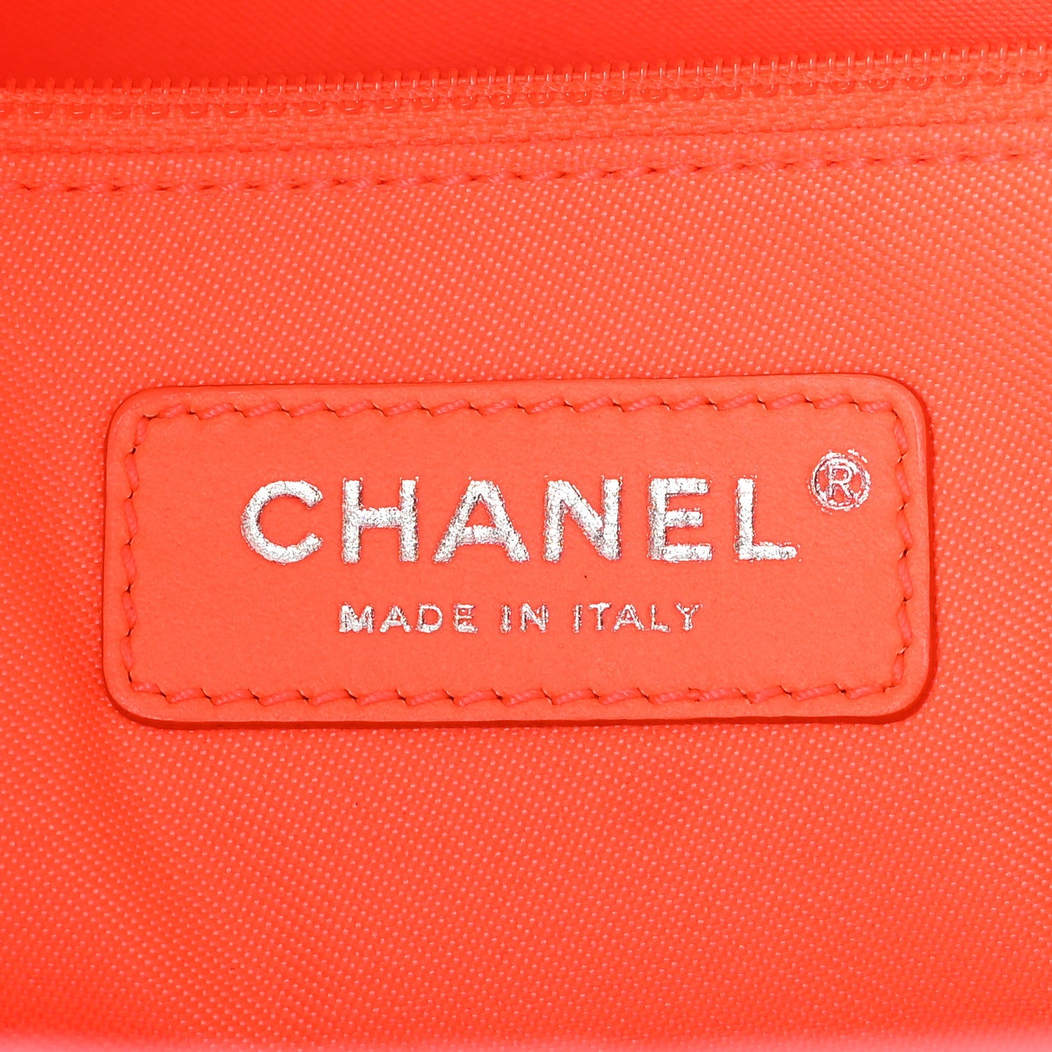 Chanel Mixed Fibers Calfskin Medium Deauville Tote Pink Orange