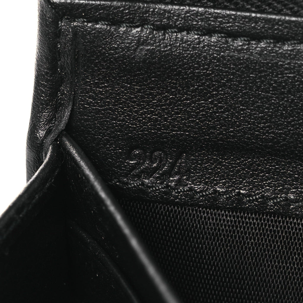Prada Tessuto Nylon Quilted Zip Around Wallet Black
