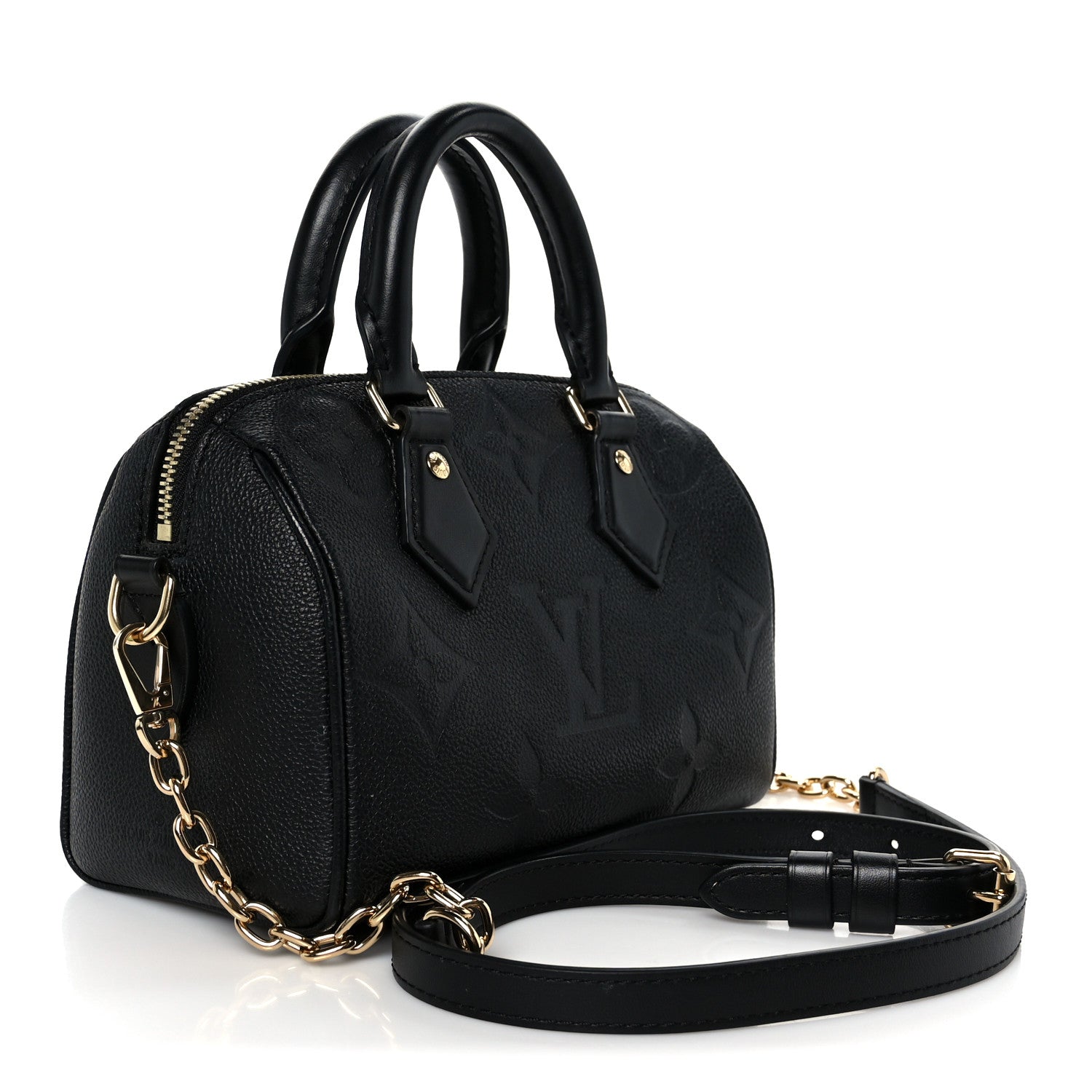 Louis Vuitton Empreinte Monogram Giant Speedy Bandouliere 20 Black