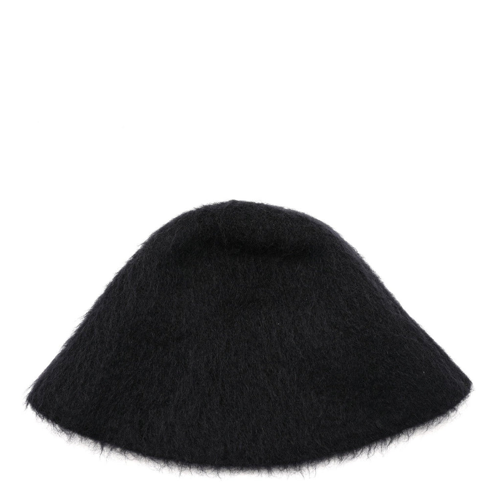 Louis Vuitton Mohair Wool LV Fluffy Hat Black