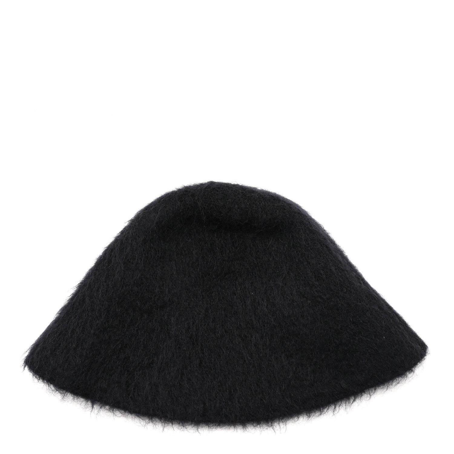 Louis Vuitton Mohair Wool LV Fluffy Hat Black