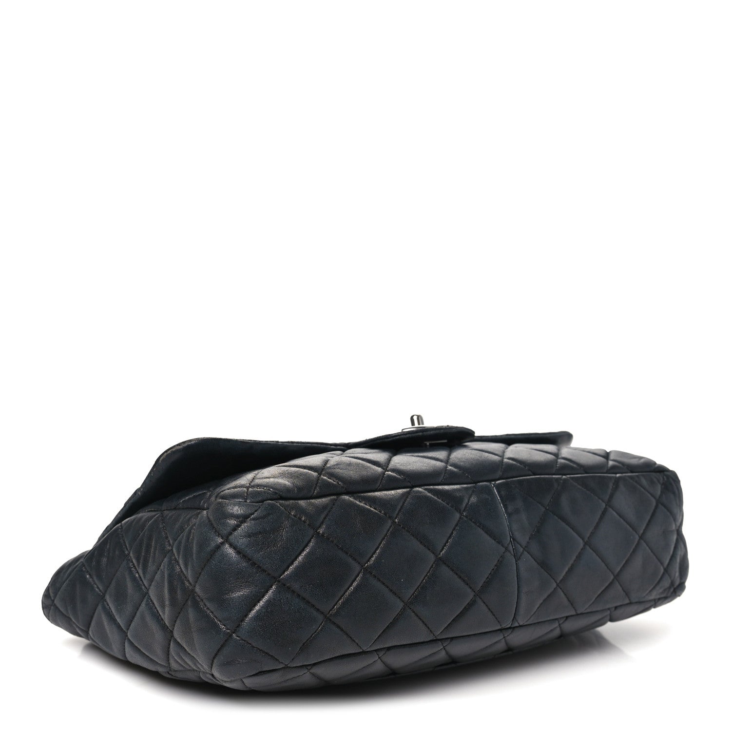 Chanel Lambskin Quilted Jumbo Single Flap Black