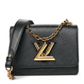 Louis Vuitton Epi Twist Shoulder Bag PM Black