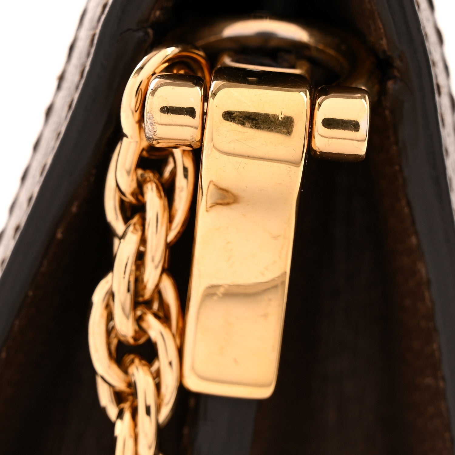 Gucci GG Supreme Monogram Web Medium Ophidia Chain Shoulder Bag Brown