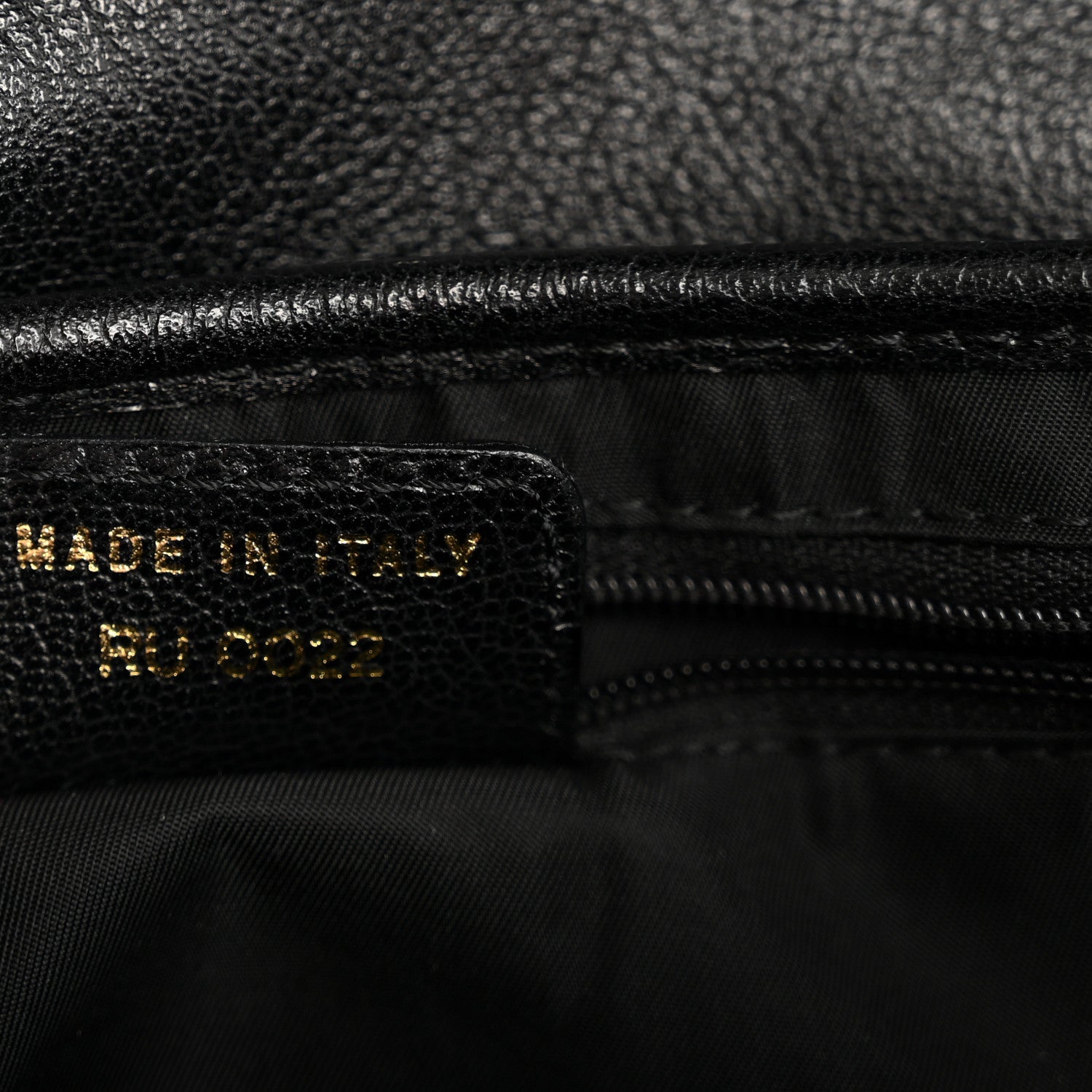Christian Dior Shiny Goatskin  Saddle Bag Black