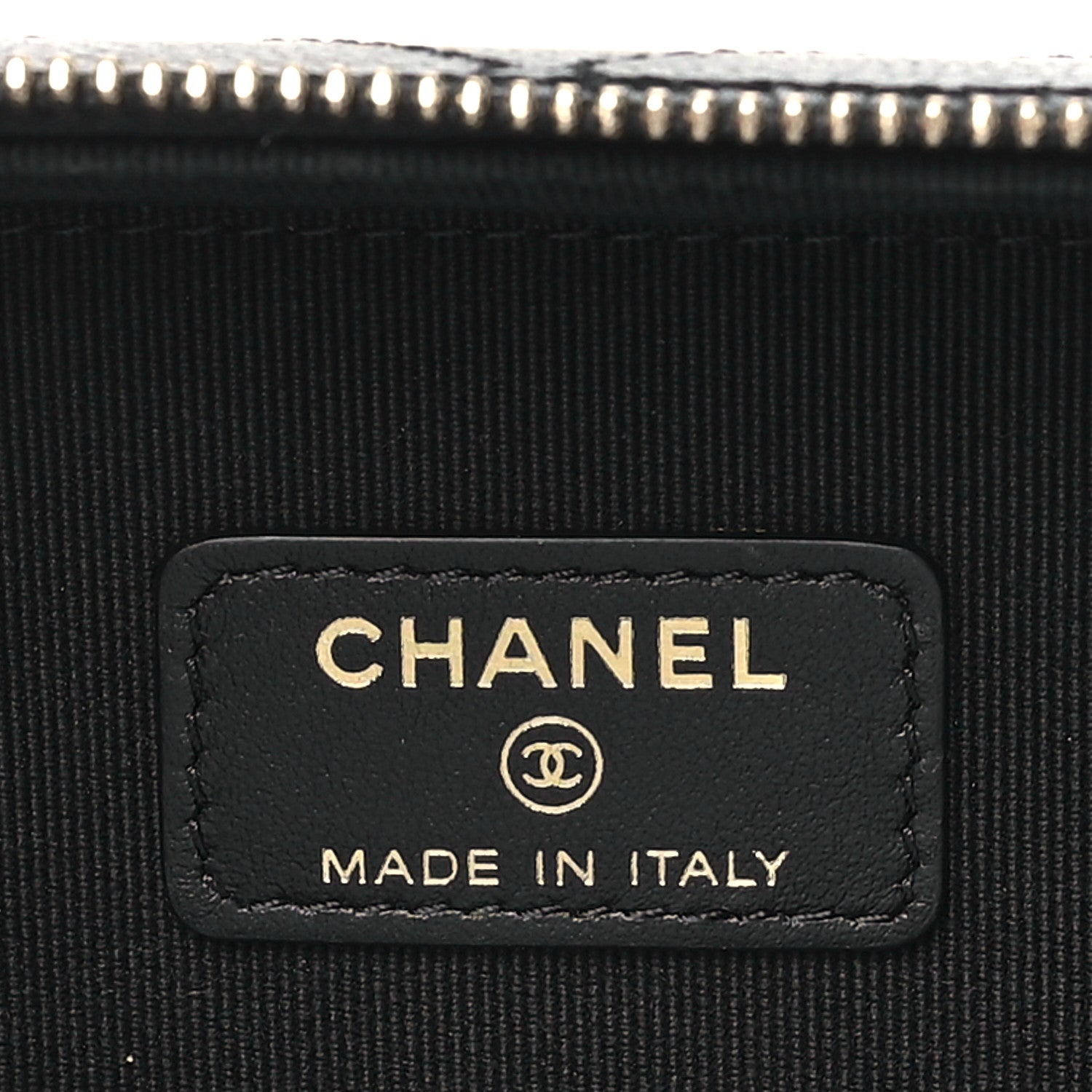 Chanel Caviar Quilted Small Top Handle Vanity Case Black