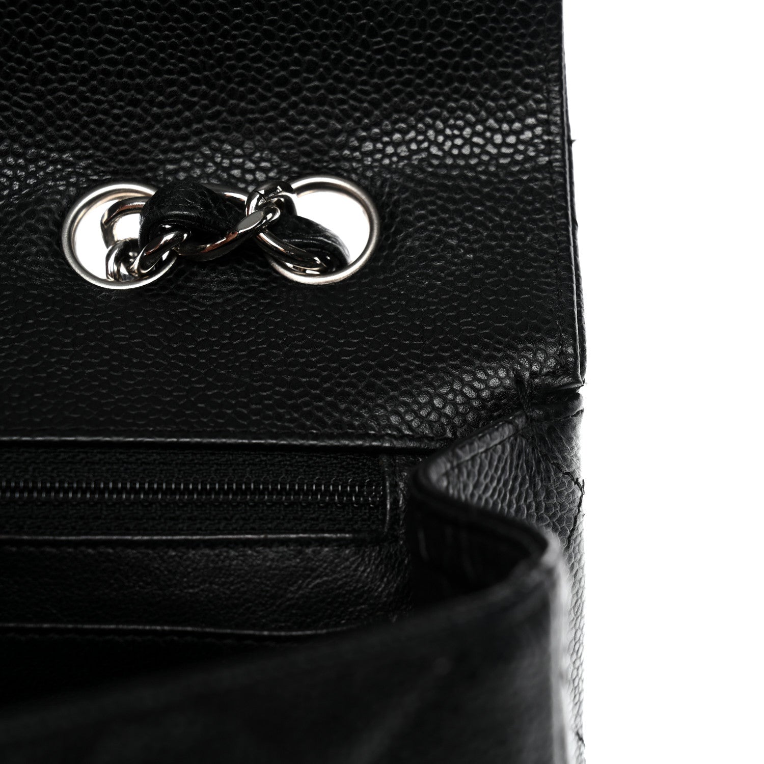 Chanel Caviar Quilted Jumbo Single Flap Black