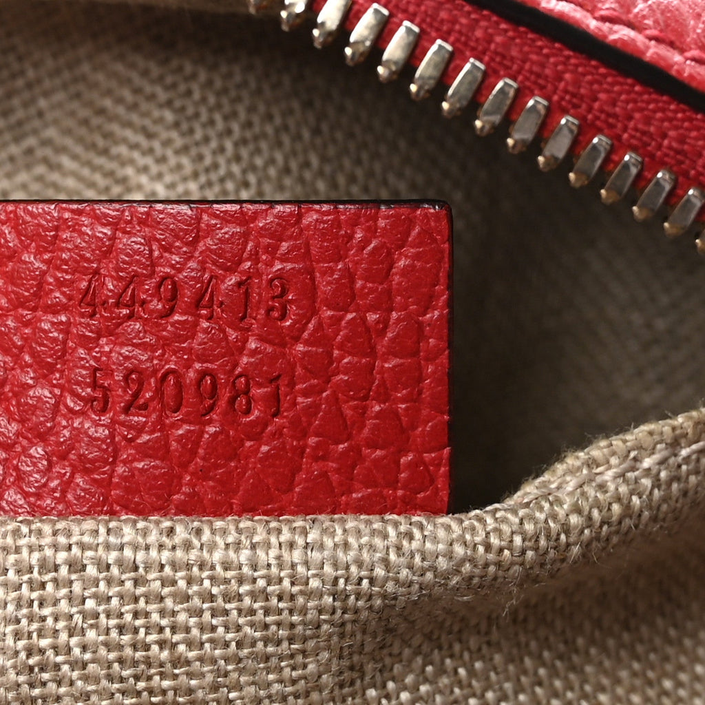 Gucci Monogram Mini Bree Messenger Bag Red