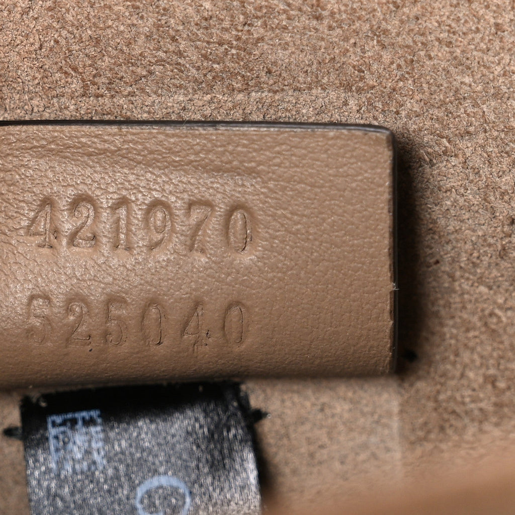 Gucci GG Supreme Monogram Mini Dionysus Shoulder Bag Taupe