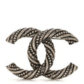 Ruthenium Twisted CC Brooch