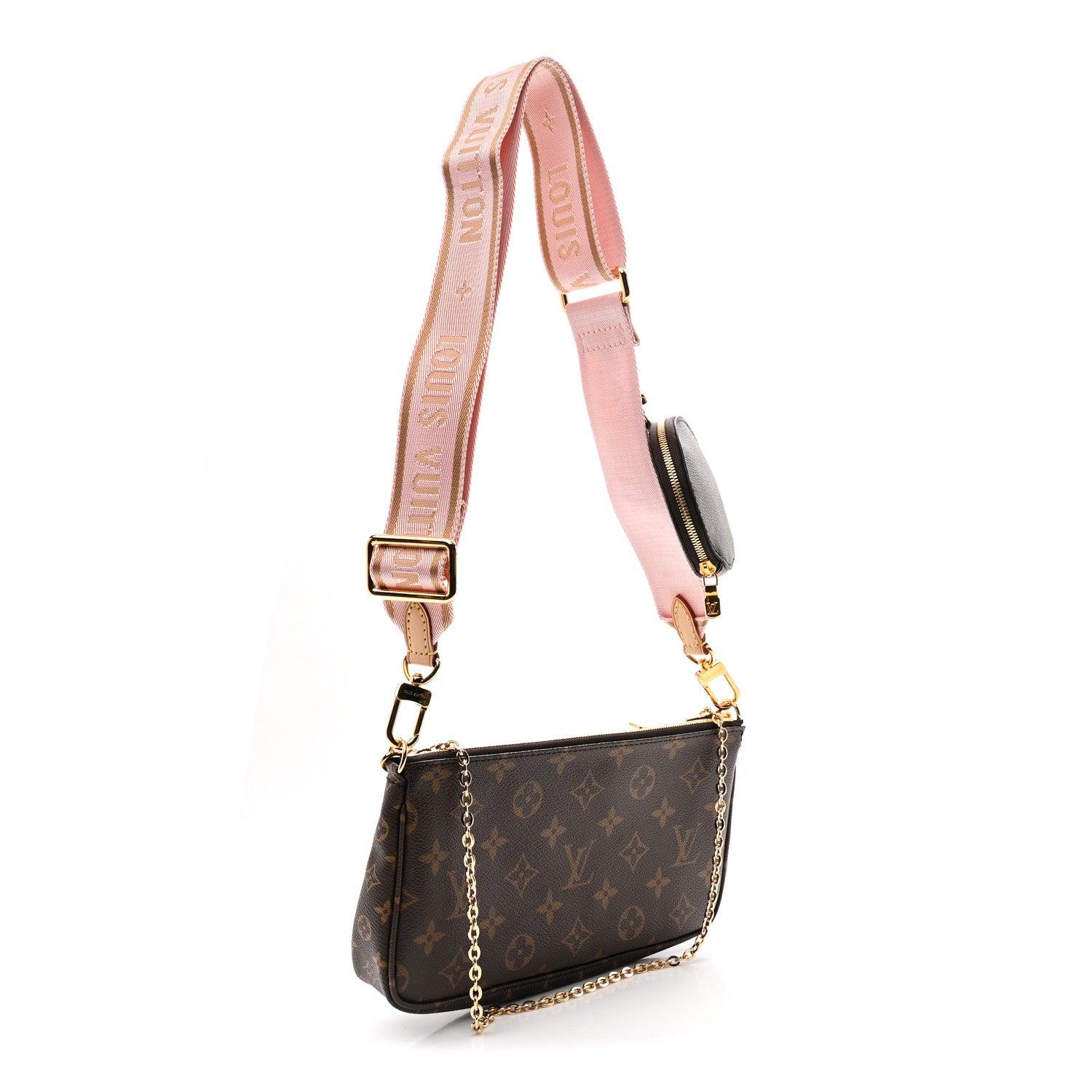 Louis Vuitton Monogram Multi Pochette Accessories Rose Clair