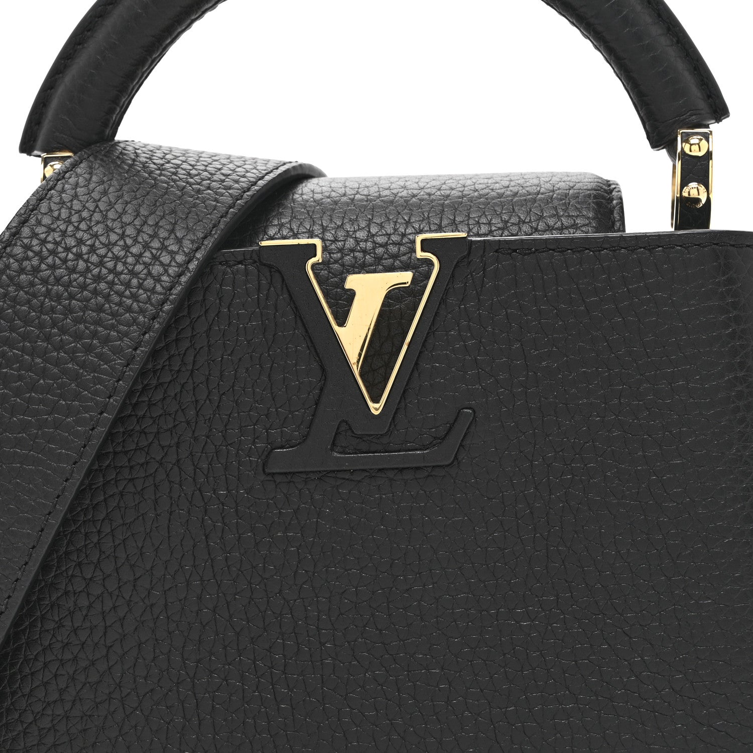 Louis Vuitton Taurillon Mini Capucines Black