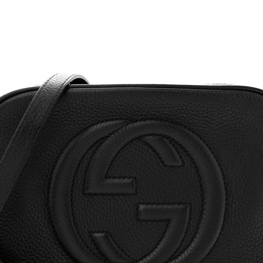 Gucci Pebbled Calfskin Small Soho Disco Bag Black